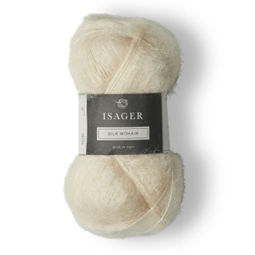 Isager Silk Mohair-0 - offwhite-sand