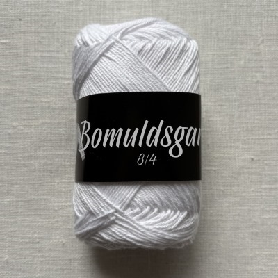  bomuldsgarn 8/4 --01 hvid