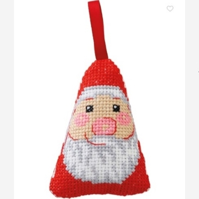 01-6263 Permin julepynt broderikit - julemand