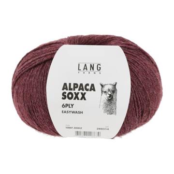 ALPACA SOXX 6-FACH/6-PLY vinrød mélange 1087.0062