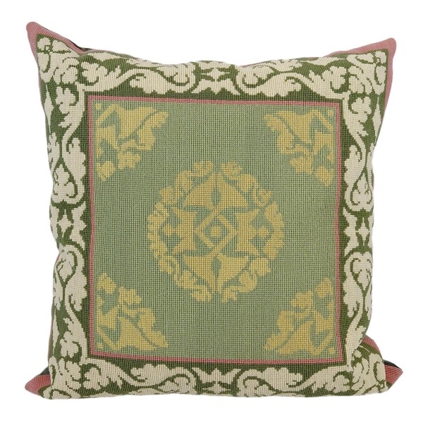 20-7174 Grønt ornament med bladranke Thorvald Bindesbøll 