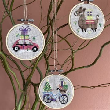 3 stk. Crazy Juleophæng - Pomp Stitch