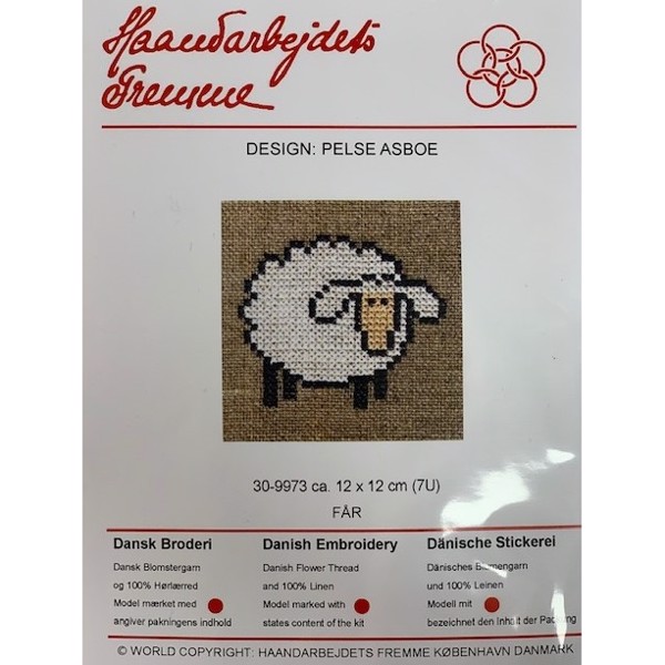 30-9973 Får - Børnebroderi af Pelse Asboe