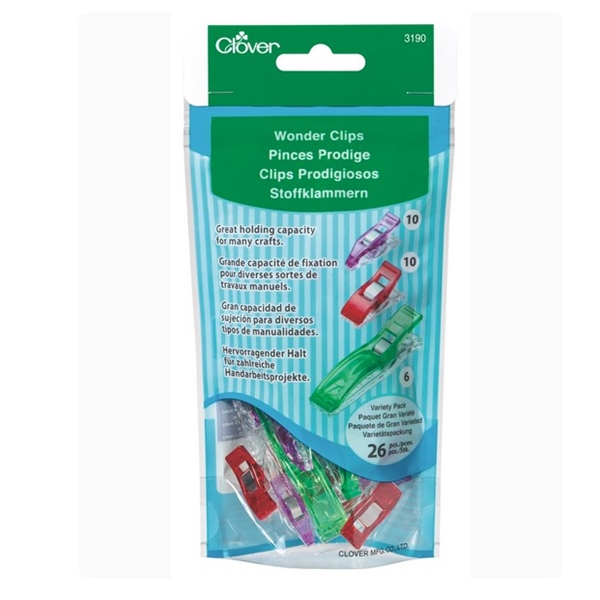 Clover Wonder Clips – sortiment 26 stk.