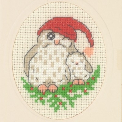 Julekort-4295-17 Ugle mkort