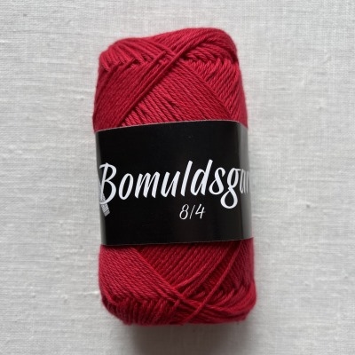 Billigt bomuldsgarn 8/4 --50 rød