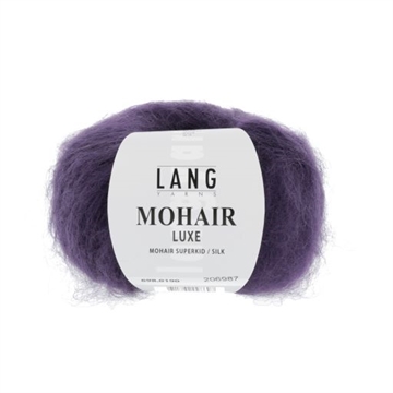 MOHAIR LUXE 698.0190 - mørk violet