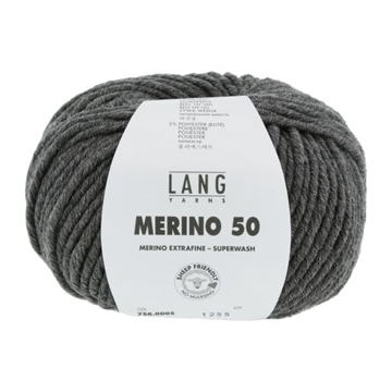 MERINO 50 756.0005 - mørkegrå mélange