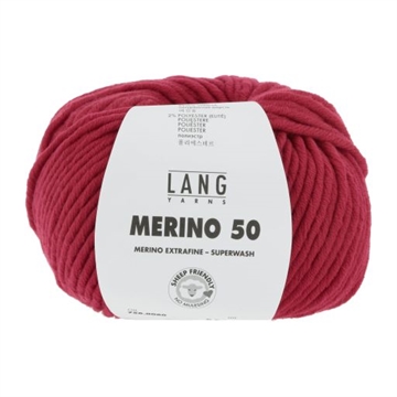 MERINO 50 756.0060 - geranie rød