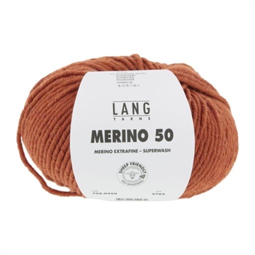 MERINO 50 756.0359 - orange mélange