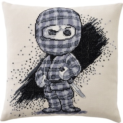 Ternet Ninja Figur - broderet pude