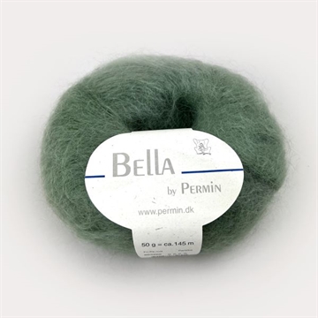 Bella mohair Støvet grøn   883269