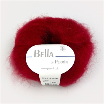 Bella mohair rød   883277