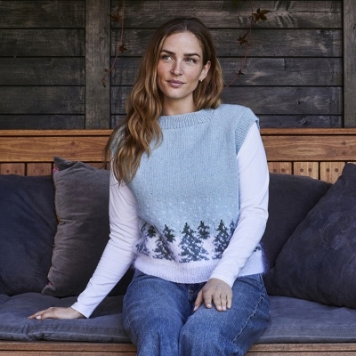 Julevest med grantræer i LUNA og BELLA by Permin