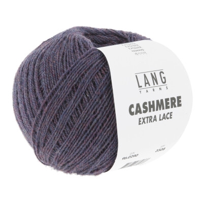 Cashmere Extra Lace 96-0290 mørk violet melange