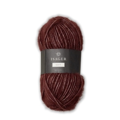 Isager Soft-33 rød brun