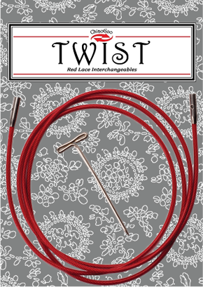 ChiaoGoo TWIST Red Cables 125 cm - LARGE