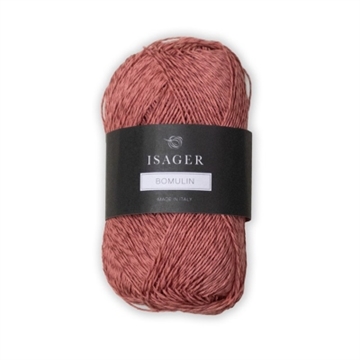 Isager Bomulin_1 koral rød