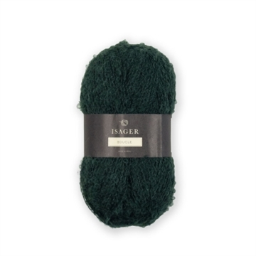 Isager Boucle_37_flaskegrøn