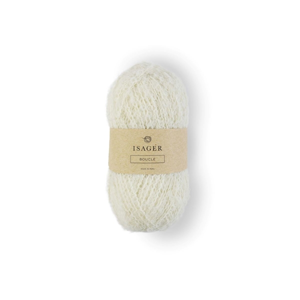 ISAGER BOUCLE-E0 hvid