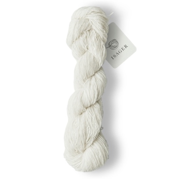 Isager Tweed Raw-White