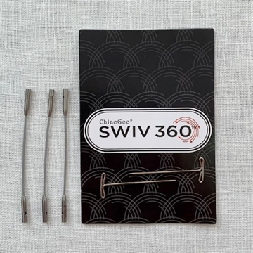 ChiaoGoo SWIV 360 sølv kabel - SMALL - 5 cm