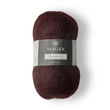Isager Silk Mohair-36 aubergine