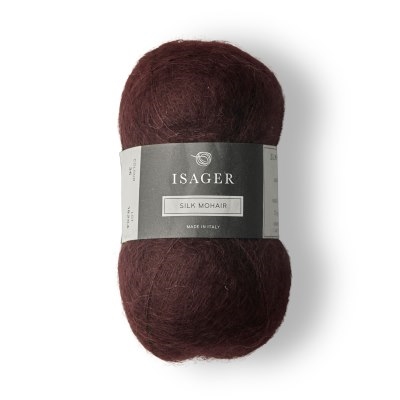 Isager Silk Mohair-36 aubergine