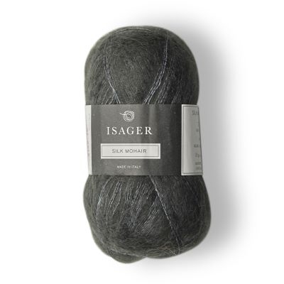 Isager Silk Mohair-47 mørk grå
