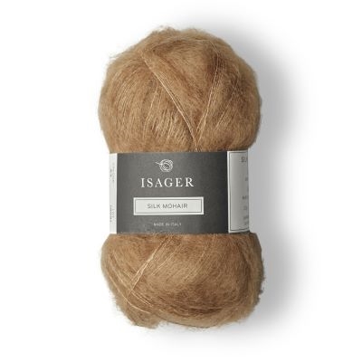 Isager Silk Mohair-63 lys brun