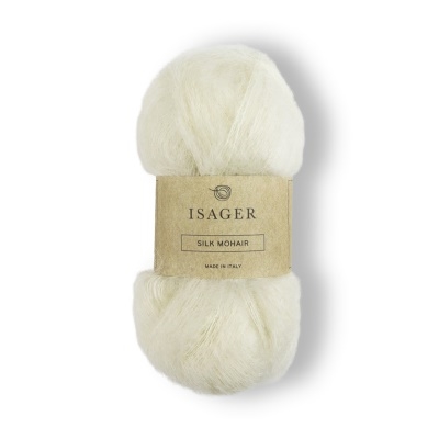 Isager Silk Mohair-E0 hvid