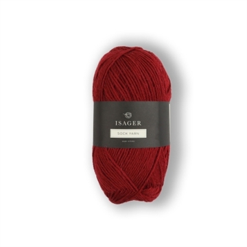 Sock_yarn_32_mørk rød