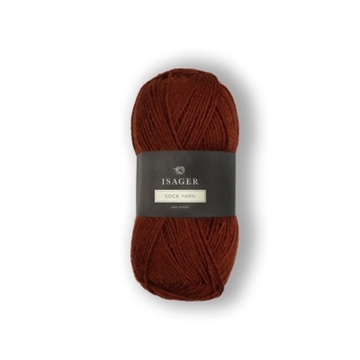 Sock_yarn_33_nøddebrun